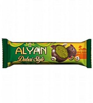 Trufle Dubajskie w Mlecznej Czekoladzie z Nadzieniem Pistacjowym i Kunafą 39g Alyan