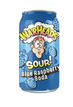 Warheads Blue Raspberry Sour Soda 330ml