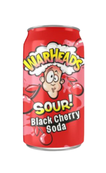 Warheads Black Cherry Sour Soda 330ml