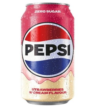 Pepsi Strawberries &amp; Cream zero sugar 330ml