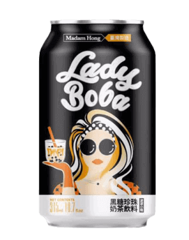 Lady Boba Bubble Tea Brązowy Cukier 315ml
