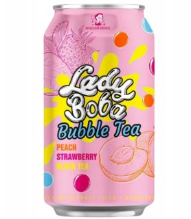 Przejdź do produktu Lady Boba Bubble Tea Brzoskwinia-Truskawka 320ml