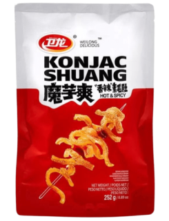 Przejdź do produktu Wei Long Konjac Snack Hot Spicy Shuang 252g CHINY