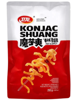 Wei Long Konjac Snack Hot Spicy Shuang 252g