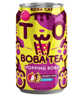 Przejdź do produktu Boba Cat Fruity Passion Fruit Lychee Popping Boba Tea 320ml TAIWAN