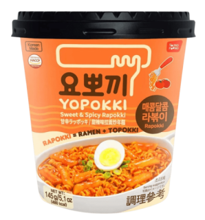 Przejdź do produktu Yopokki Rapokki Sweet & Spicy Cup 145g KOREA