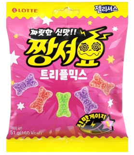 Przejdź do produktu Lotte Jellycious Extremely Sour Candy Fruit 51g KOREA