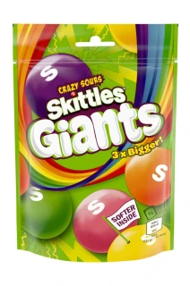 Przejdź do produktu Skittles Giants Vegan Chewy Sour Sweet Fruit Pouch Bag 132g UK