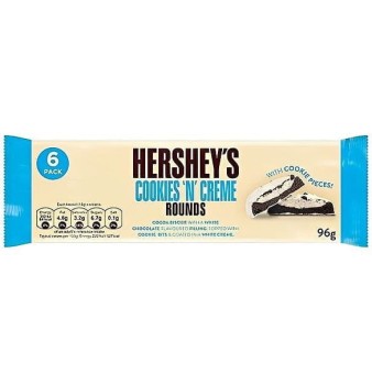 Hershey's Rounds Ciasteczka Cookie's &amp; Creme 96g
