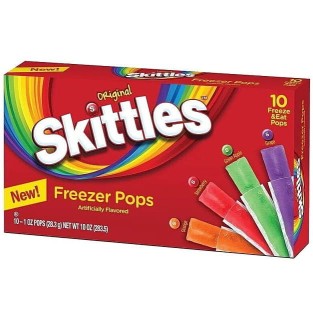 Przejdź do produktu Skittles Freezer Pops Lody wodne 283.5g USA
