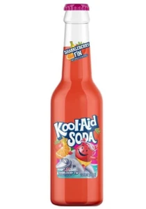 Kool-Aid Sharkleberry Fin carbonated drink with strawberry, orange and banana flavor 355ml