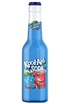 Kool-Aid carbonated drink with blue raspberry flavor 355ml