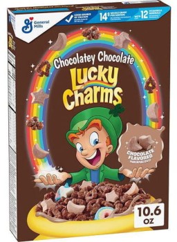 General Mills Lucky Charms Chocolatey cereal with pieces of marshmallows with chocolate flavor 300g