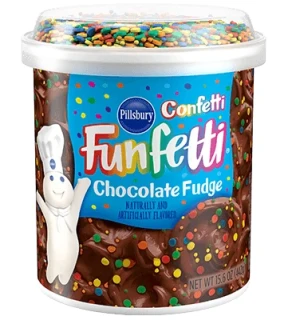 Przejdź do produktu Pillsbury Funfetti chocolate frosting with sugar decorations 442g USA