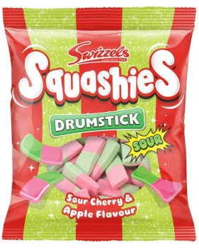 Swizzels Squashies Sour Cherry &amp; Apple Drumstick 140g