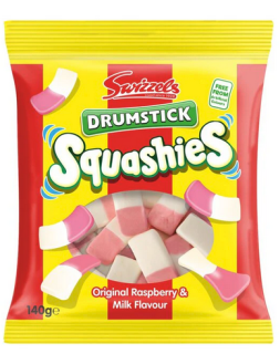 Przejdź do produktu Swizzels Squashies Original Raspberry & Milk Drumstick 140g UK