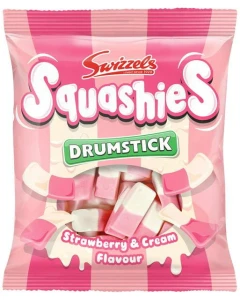 Swizzels Squashies Strawberry &amp; Cream Drumstick 140g