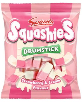 Swizzels Squashies Strawberry &amp; Cream Drumstick 140g