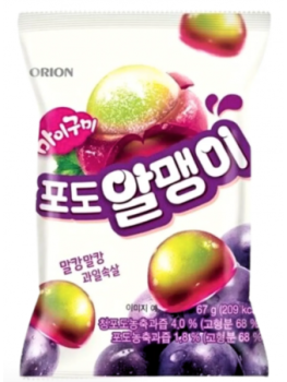 Orion Grape Gummy 67g KOREA