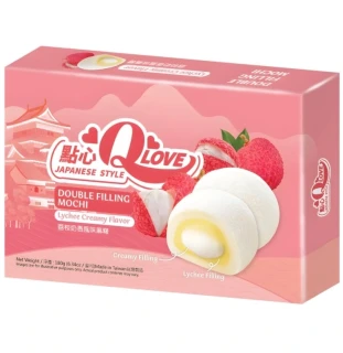 Przejdź do produktu QLove Creamy Lychee Double Filling Mochi 180g TAJWAN