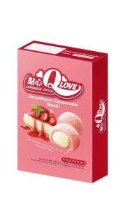 Przejdź do produktu QLove Strawberry Cheesecake Deluxe Mochi 180g TAJWAN