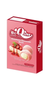 QLove Strawberry Cheesecake Deluxe Mochi 180g TWN