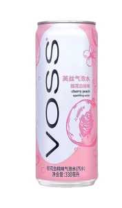 Voss Cherry White Peach Sparkling Drink 330ml CHINY
