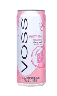 Przejdź do produktu Voss Cherry White Peach Sparkling Drink 330ml CHINY