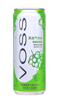 Voss Green Grape Sparkling Drink 330ml CHINY