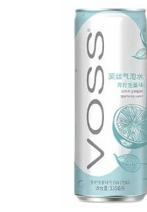 Voss Lime &amp; Ginger Sparkling Drink 330ml CHINY