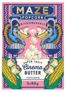 Przejdź do produktu Maze Popcorn Cinema Butter 240g SZWECJA