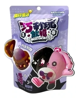 Przejdź do produktu Haoliyuan Egg Party Grape Dark Chocolate Popping Gummies 60g CHINY
