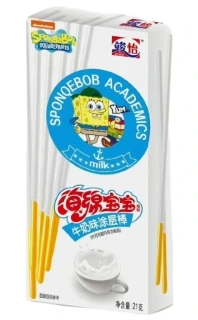 Przejdź do produktu Junyi SpongeBob Milk Coated Sticks 21g CHINY