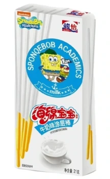Junyi SpongeBob Milk Coated Sticks 21g CHINY