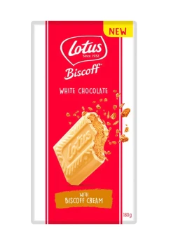 Lotus Biscoff White Chocolate with Biscoff Cream 180g