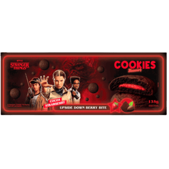 Yummer's Stranger Things cocoa cookies with strawberry filling 135g