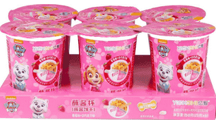 Yizhi Paw Patrol Strawberry &amp;amp; White Chocolate Dipping Cup 25g CHINY
