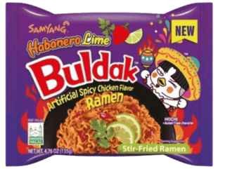 Przejdź do produktu Samyang Buldak Hot Chicken stir-fried Ramen Habanero Lime 135g KOREA