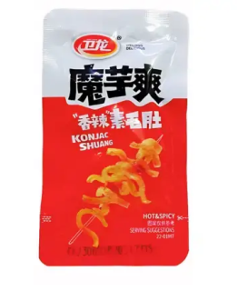 Przejdź do produktu Wei Long Konjac Snack Hot Spicy Shuang 9g CHINY