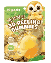 K-Peelz Pineapple 3D Peeling Gummies 75g CHINY
