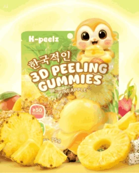 K-Peelz Pineapple 3D Peeling Gummies 75g CHINY