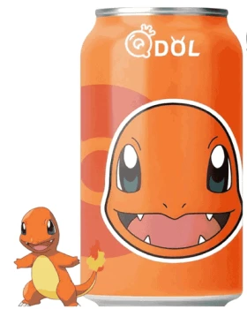 QDol Pokémon Charmander Lychee Sparkling Water 330ml CHINY