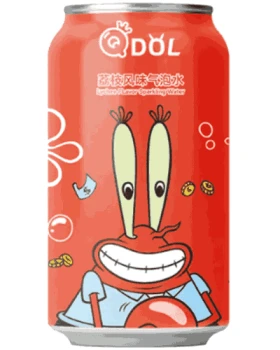 QDol Spongebob Lychee Sparkling Drink 330ml CHINY