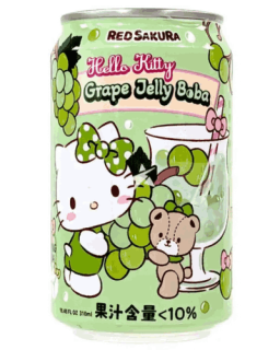 Przejdź do produktu Hello Kitty Red Sakura  Grape Drink With Jelly Boba 310ml TWN