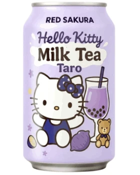 Hello Kitty Red Sakura Taro Tea Drink 310ml TWN