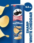 Pringles Super Stack Sharp Crisps White Cheddar 158g USA