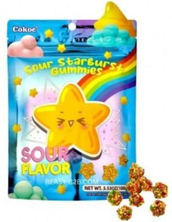 Przejdź do produktu Cokoc Gummies Sour Star Burst 100g CHINY