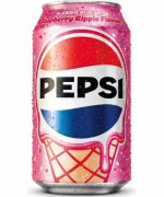 Pepsi Zero Sugar Raspberry Ripple Ice Cream 330Ml Z Lodami Waniliowymi GB