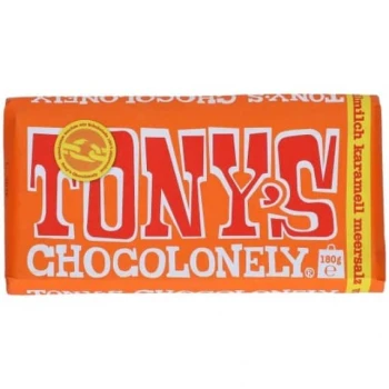 Tony's Chocolonely Milk Chocolate Caramel Sea Salt 180g