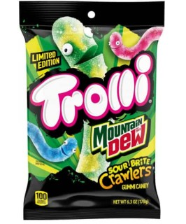 Przejdź do produktu Trolli Mountain Dew Sour Brite Crawlers 178g USA